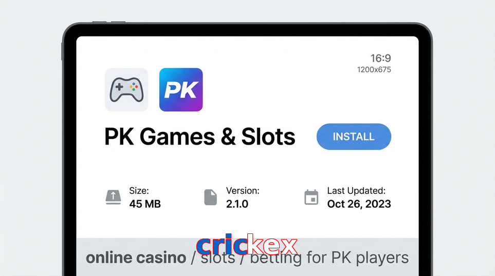 Game list for Crickex gameapk section