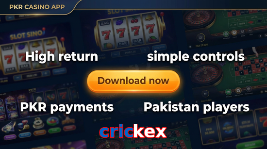 Main screen of Crickex gamedownload page for PK players